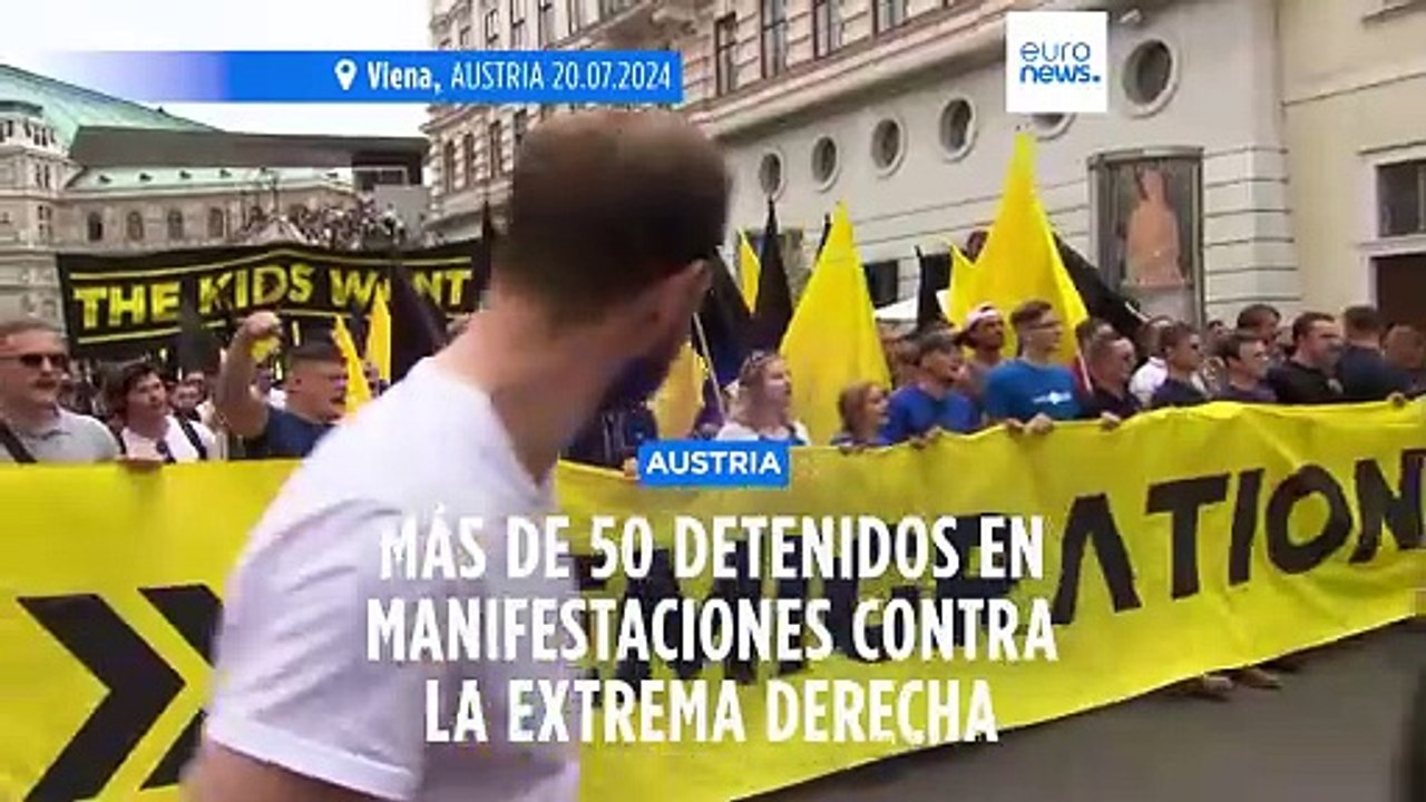 Decenas de detenidos en Austria durante las protestas contra la extrema derecha