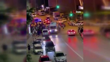 Yengesine mesaj atan adamı darp etti