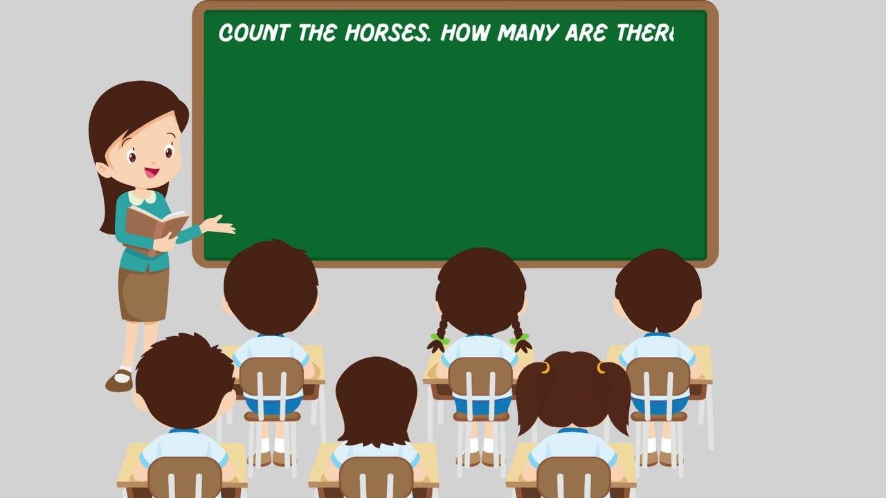 Horse Counting | 123 Fun Learning: Adventures in Counting for Kids | An Educational Journey