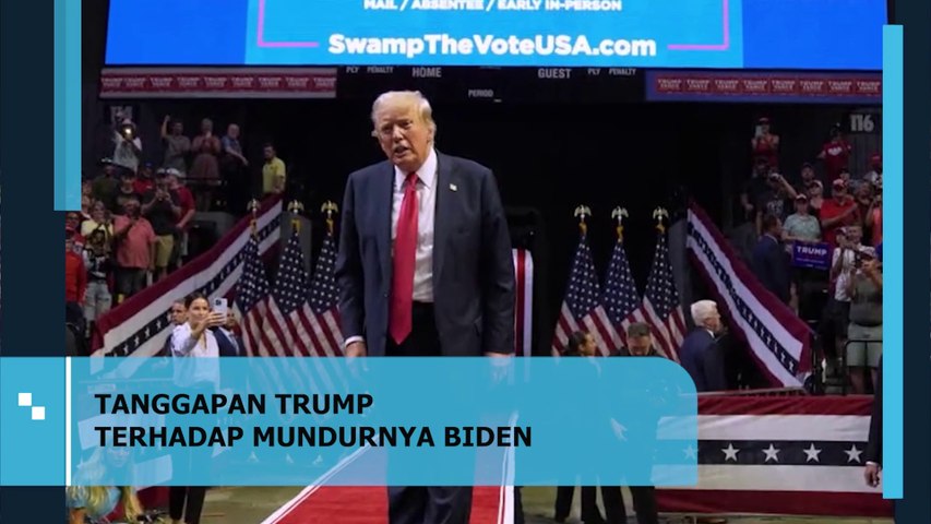 Donald Trump Komentari Joe Biden Mundur dari Pencalonan Presiden Pilpres AS 2024