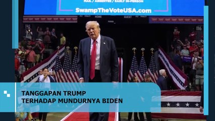 Donald Trump Komentari Joe Biden Mundur dari Pencalonan Presiden Pilpres AS 2024
