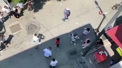 Eski eşini darp etti: Çocuklar annelerine siper oldu