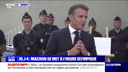 JO 2024: "Nous sommes prêts", Emmanuel Macron salue le dispositif de sécurité