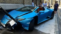 £230k Lamborghini abandoned on side of road after driver crashed and fled