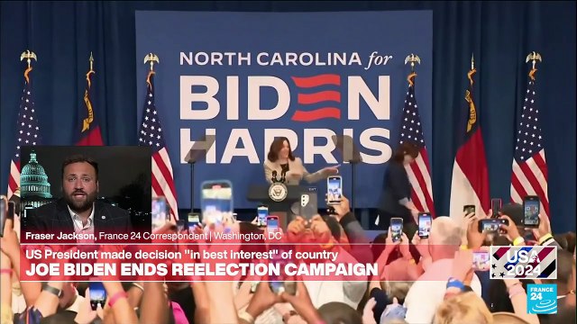 Biden ends re-election campaign, paves way for VP Harris