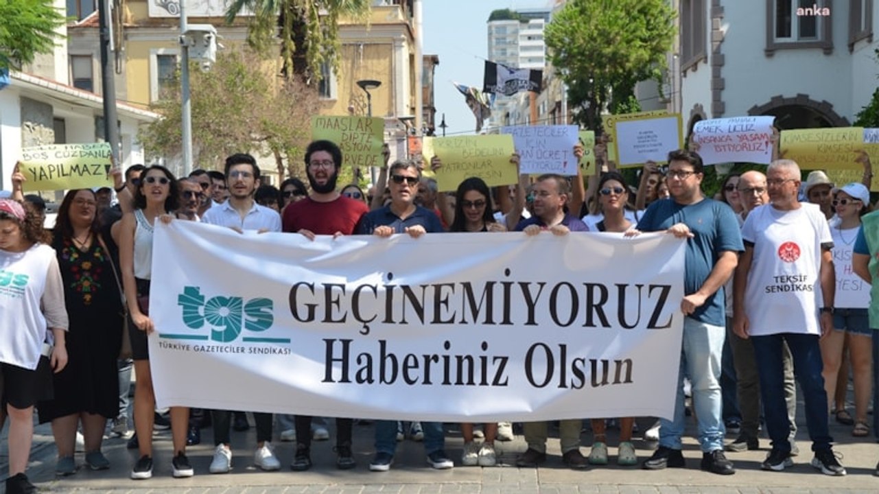 Gazetecilerden ‘maaş' protestosu: "Geçinemiyoruz haberiniz olsun"