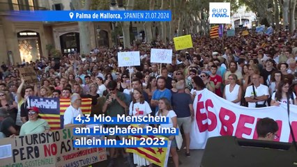 Genug ist genug! Tausende protestieren auf Mallorca gegen Massentourismus
