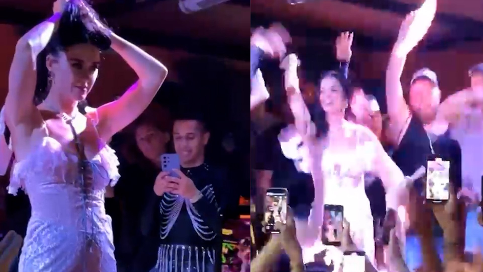 Katy Perry aparece por sorpresa en una discoteca de Barcelona y se desata la locura