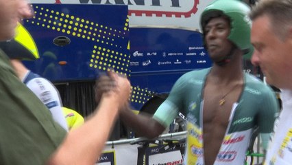 Tour de France: Girmay dédicace son maillot vert à l'Afrique