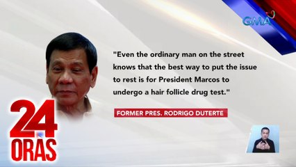 FPRRD, hinamon si PBBM na magpa-drug test kasunod ng paglabas ng isang video sa pagtitipon ng "Hakbang ng Maisug" sa Amerika | 24 Oras