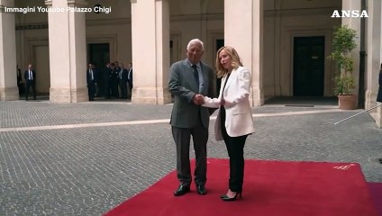 Meloni riceve a Palazzo Chigi il neopresidente del Consiglio Ue Costa