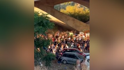 Disuelven una rave ilegal en Málaga y detienen al promotor, sobre el que pesaba una orden de detención por malos tratos