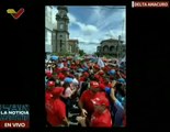 Pueblo se concentra en principales vías de Delta Amacuro en apoyo al candidato Nicolás Maduro