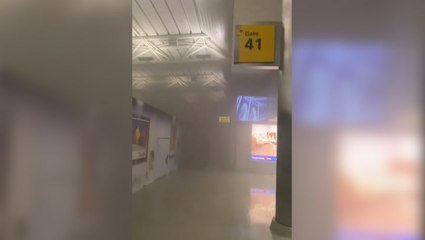 JFK terminal fills with smoke as fire breaks out at airport