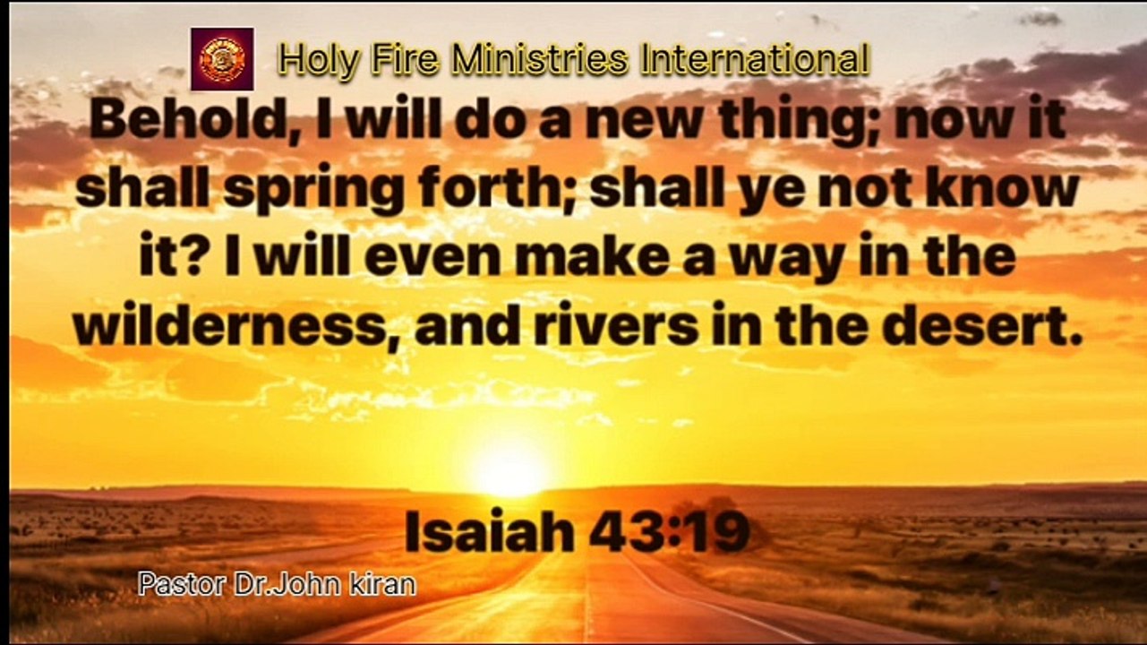 WAY IN THE WILDERNESS | Holy Fire Ministries International
