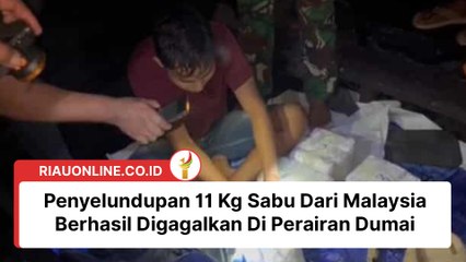 Penyelundupan 11 Kg Sabu Dari Malaysia Berhasil Digagalkan Di Perairan Dumai