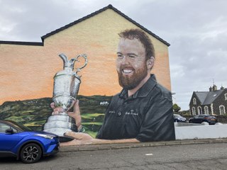 Portrush golf mural unveiled