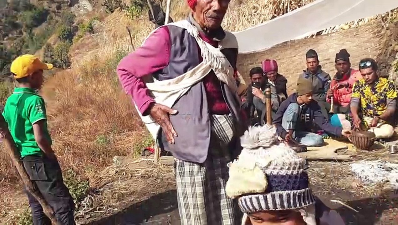 94 Years Old Man Dancing in Traditional Nepalese Panchebaja | Music & Dance |