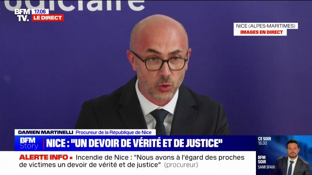 Incendie de Nice: Trois départs de feux étaient intervenus, au premier, deuxième et troisième étage , déclare le procureur de Nice