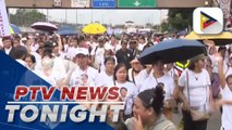 Pro-gov’t supporters showed up despite the rains on SONA day