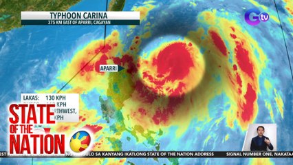 State of the Nation (Part 2) Bagyong Carina at Habagat; Pagatras ni US Pres. Joe Biden; atbp.