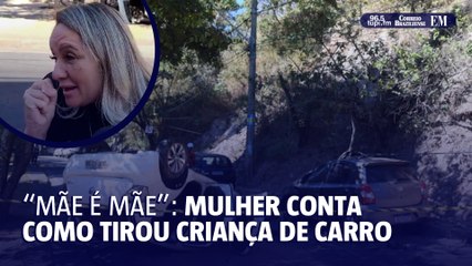 Mulher conta como salvou criança após acidente