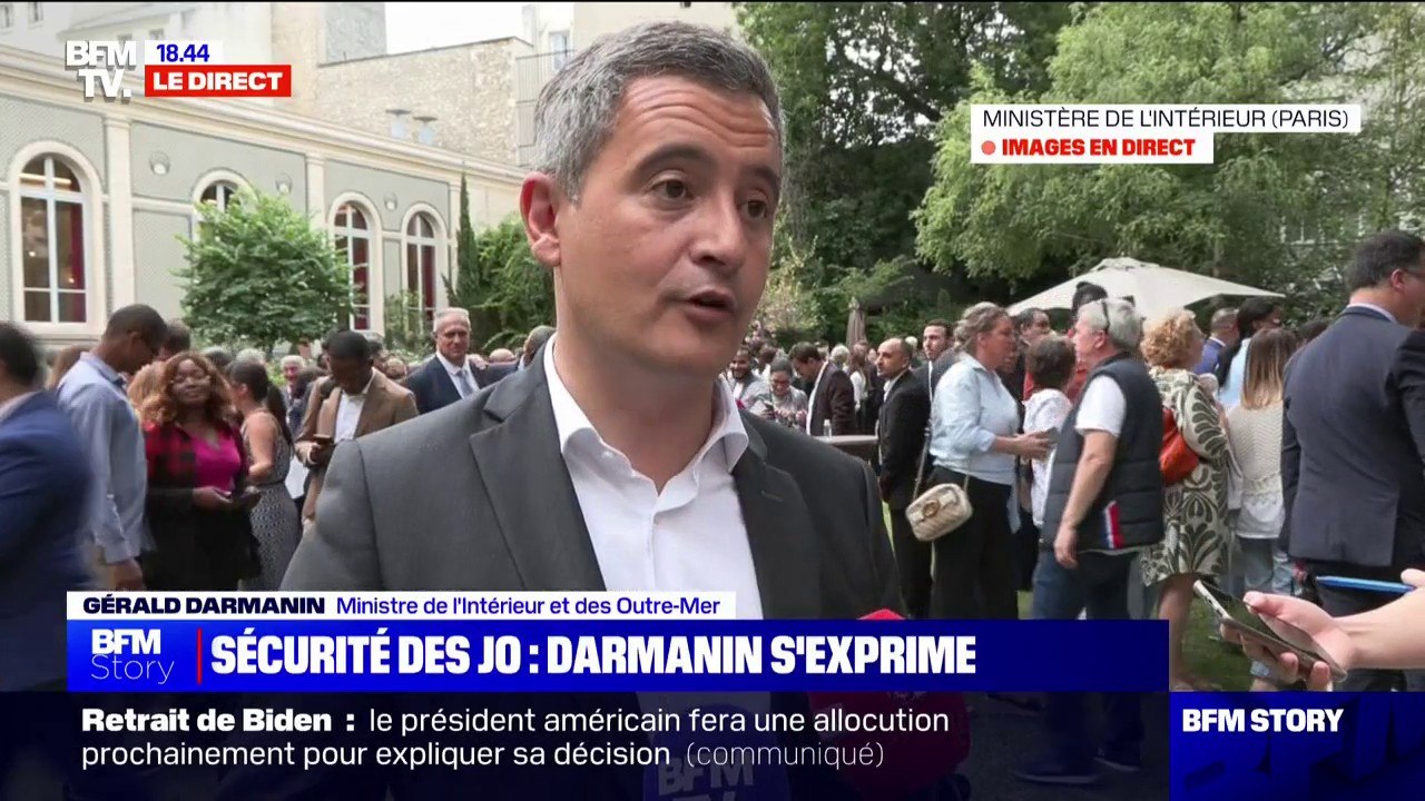 Sécurité des JO: "Nous avons pu répondre à l'incroyable défi qui était celui des Jeux olympiques et paralympiques", se félicite Gérald Darmanin
