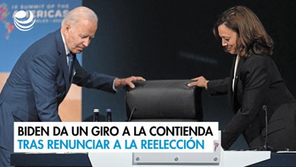 Biden da un giro a la contienda tras renunciar a la reelección