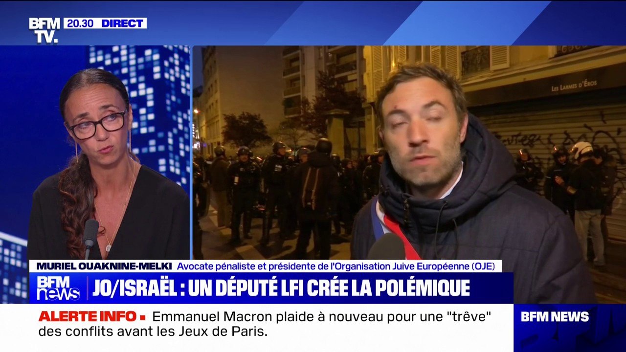 "Il y a une incitation à la violence dans ses propos": Muriel Ouaknine-Melki (OJE) réagit aux propos de Thomas Portes (LFI), selon qui les sportifs israéliens "ne sont pas les bienvenus" aux JO