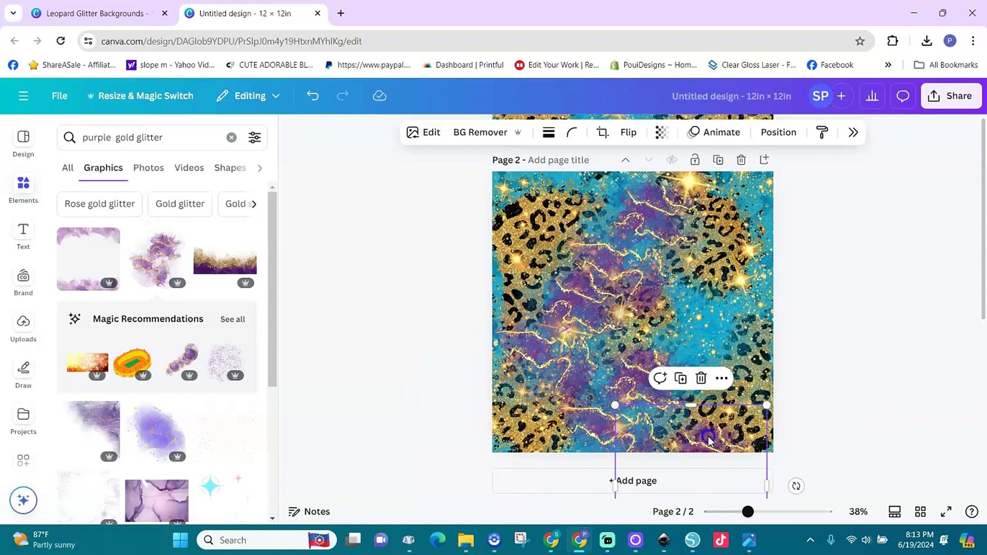How To Make Pretty Digital Papers in Canva