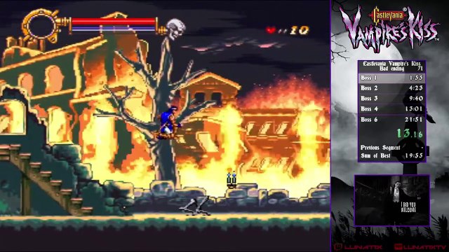Castlevania Dracula X [Bad ending] No Death Playthrough - SNES Classic Gameplay
