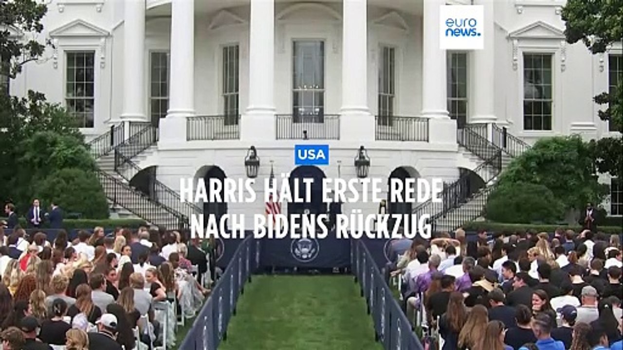 Erste Rede nach Bidens Rückzug: Harris sagt (noch) nichts zu ihrer Kandidatur