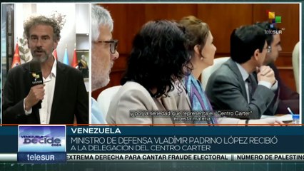 En Venezuela el Ministro de la Defensa sostuvo reunión con el Centro Carter