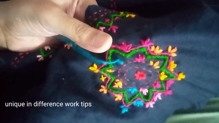 Phulkari hand embroidery baby girl frok new design