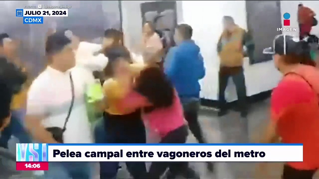 Se registra pelea campal en el Metro de la CDMX