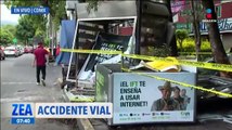 Se reportó un accidente a un costado del Estadio Azteca en la CDMX