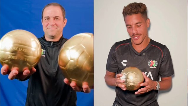 André Jardine, Jonathan dos Santos y los ganadores del Balón de Oro presumen sus trofeos como los mejores de la Liga MX