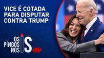 De olho na vaga do Partido Democrata? Kamala Harris elogia legado de Joe Biden