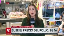 El kilo de pollo sube a Bs 16 en mercados de la capital cruceña