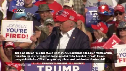 Tanggapan Mantan Presiden AS Donald Trump Terkait Mundurnya Joe Biden