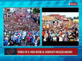 Pueblo del estado Mérida recibe con alegría al candidato Nicolás Maduro