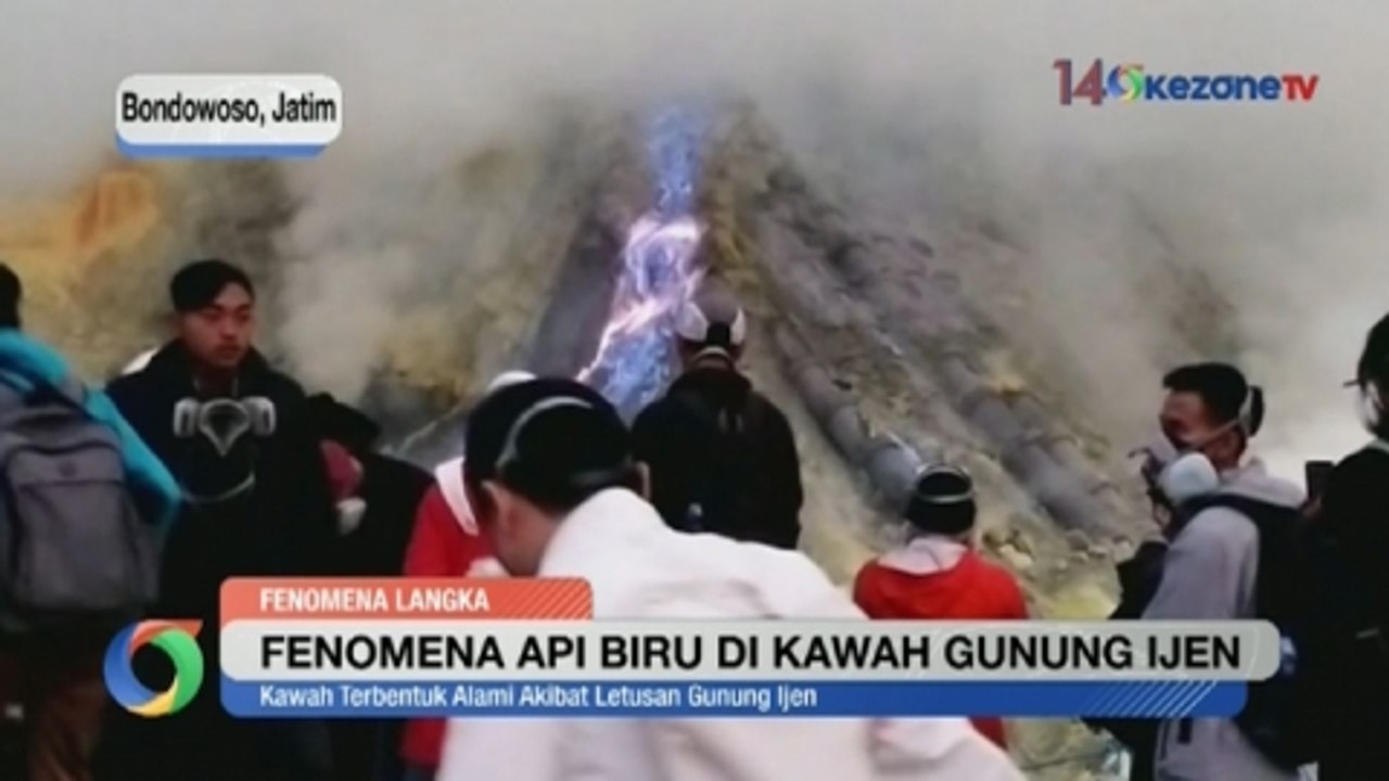 Fenomena Api Biru di Kawah Gunung Ijen