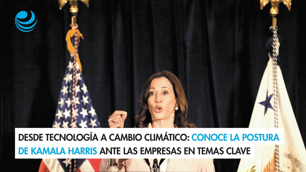 Desde tecnología a cambio climático: Conoce la postura de Kamala Harris ante las empresas en temas clave