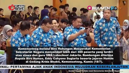 Semarakkan HUT RI ke-79, Kemensetneg Terima Kunjungan Generasi Muda SMA Labschool Jakarta