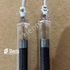 Low glare infrared carbon fiber woven heating lamp for electric heater#heater#infraredheater