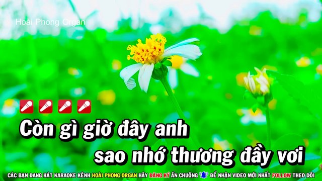 Karaoke Bài Ca Kỷ Niệm (Beat Hay) Tone Nữ Nhạc Sống - Hoài Phong Organ