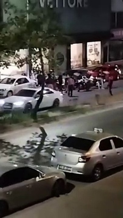 Motorcu Grubun Kavgası Kamerada