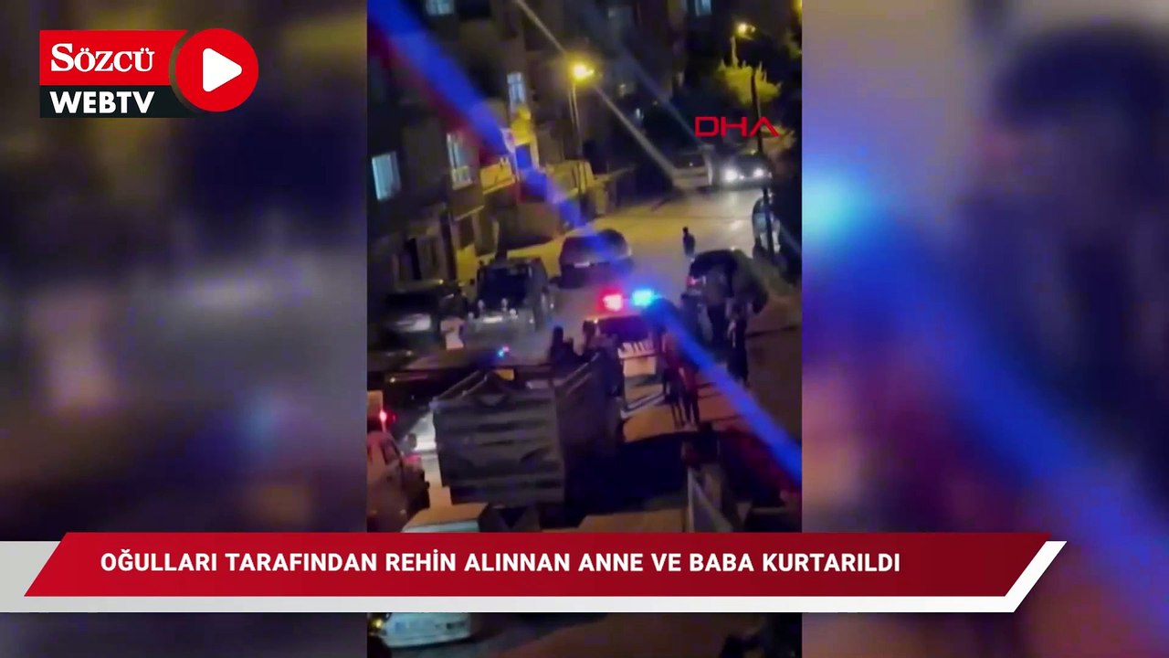 Ankara'da oğulları tarafından rehin alınan anne ve baba kurtarıldı