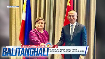 Ilegal na aksiyon ng CCG sa mga Pilipino, inaasahan ng DFA na hindi na maulit kasunod ng bagong kasunduan ng Pilipinas at China | Balitanghali