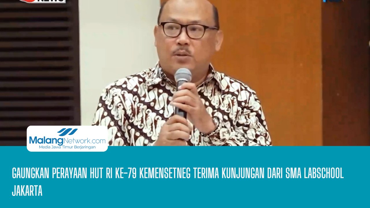 Gaungkan Perayaan HUT RI Ke-79 Kemensetneg Terima Kunjungan Dari SMA Labschool Jakarta